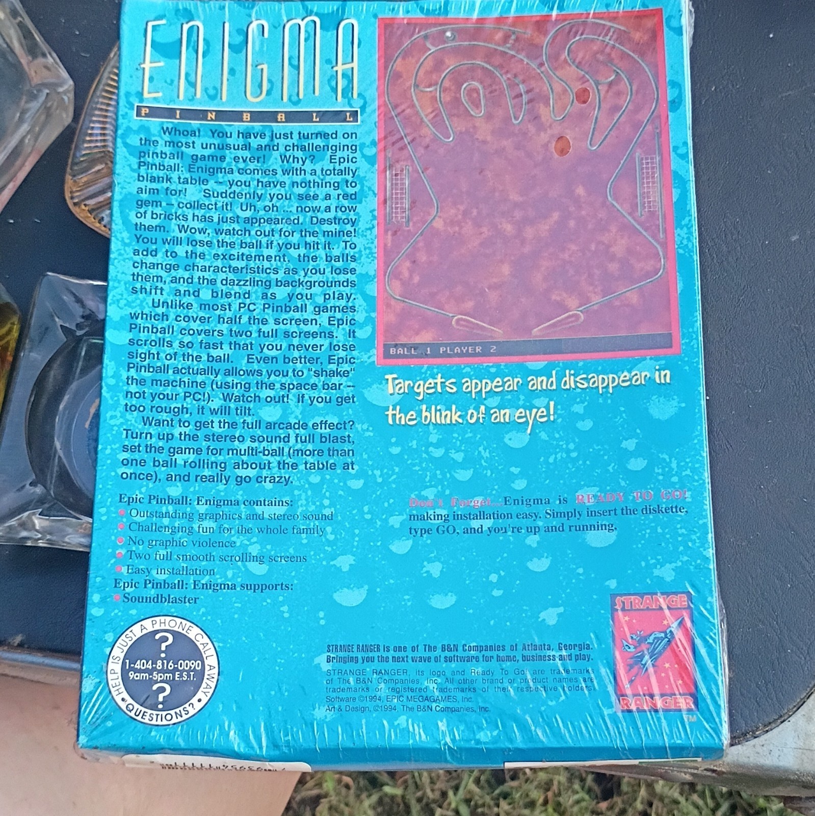 Epic MegaGames Enigma Pinball PC Game (Epic Pinball Series) Pinball 1994