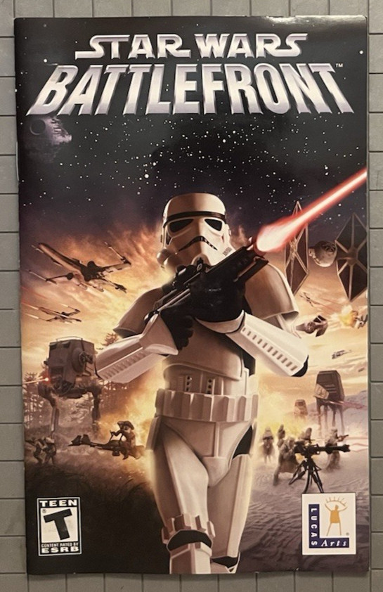 Star Wars Battlefront (PC, 2004) Clamshell Case • 3‑Disc Set + Manual LucasArts