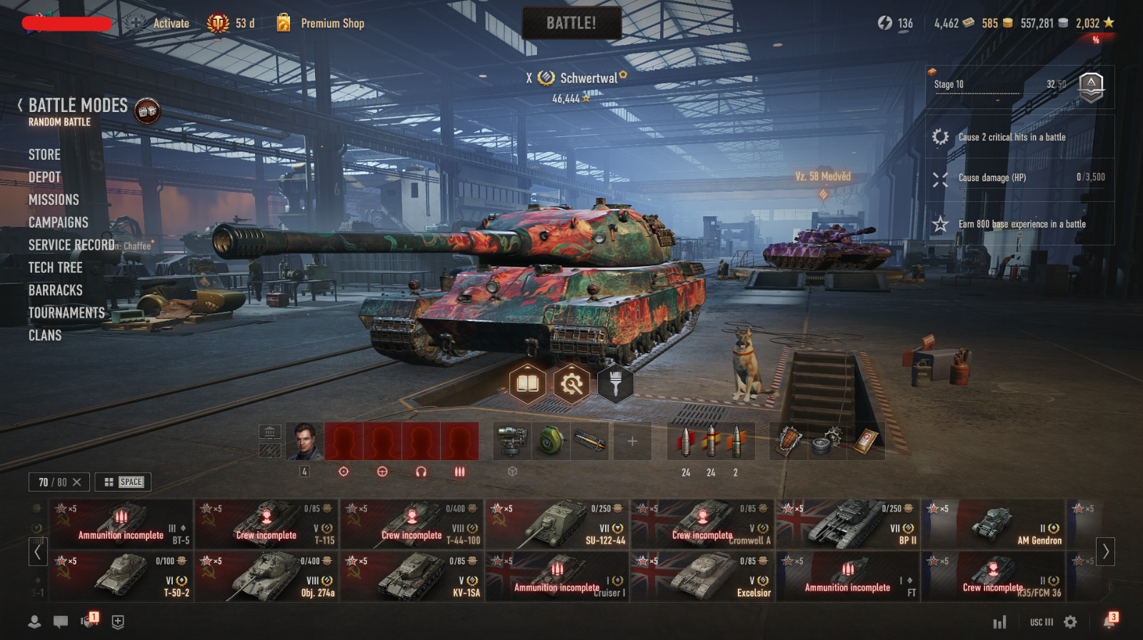 World of Tanks NA Concept 1 B,Schwertwal , EBR 75 FL 10, Tier 11s premiums and m
