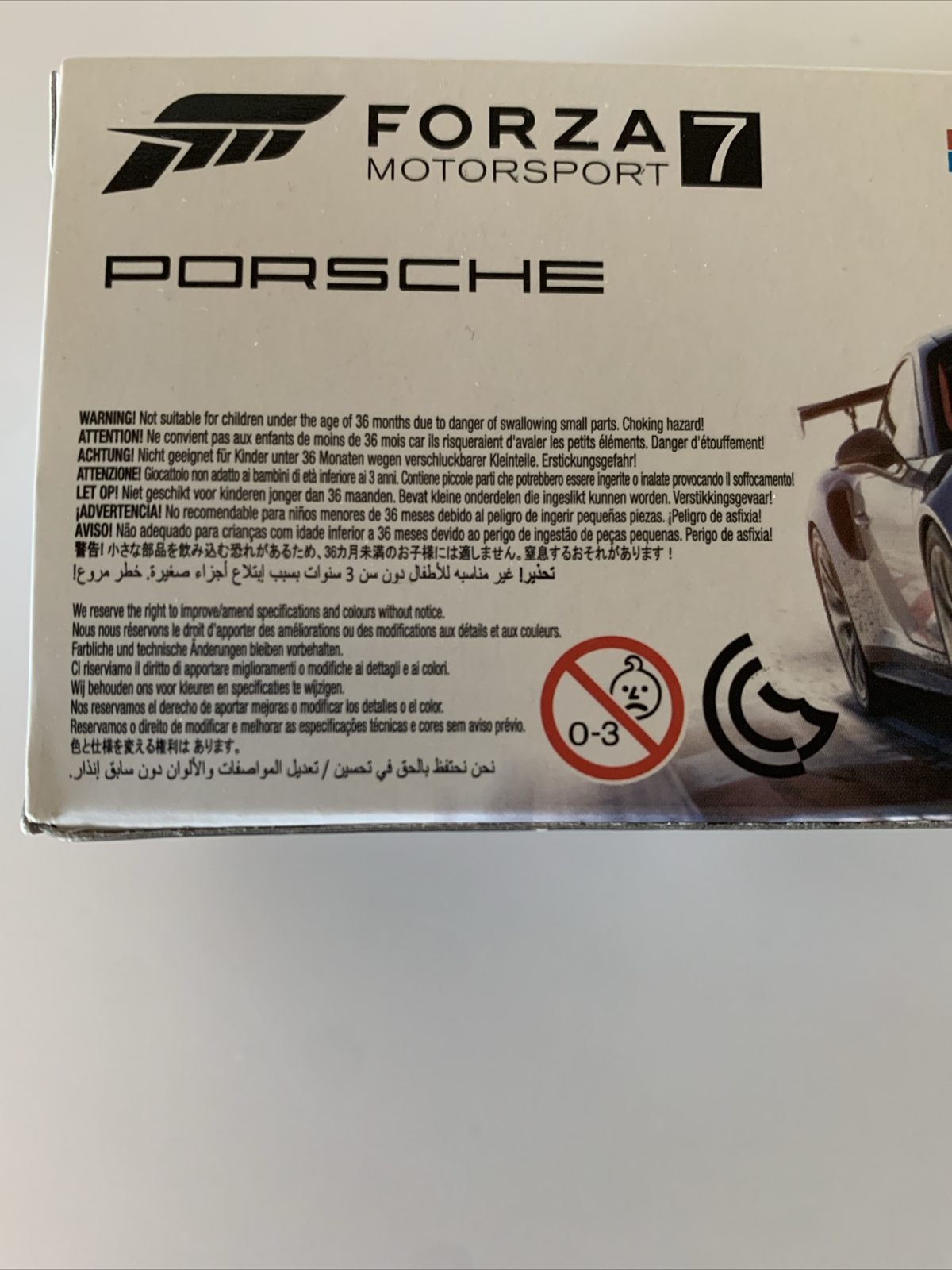 Forza Motorsport 7 Porsche 911 GT2 RS Diecast Model Car 1:43 Xbox One Promo New