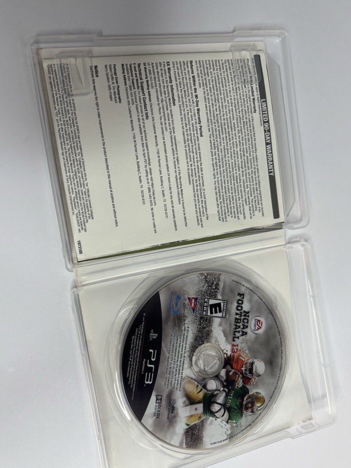 NCAA Football 13 (PlayStation 3, 2012) Tested Working – Free Ship