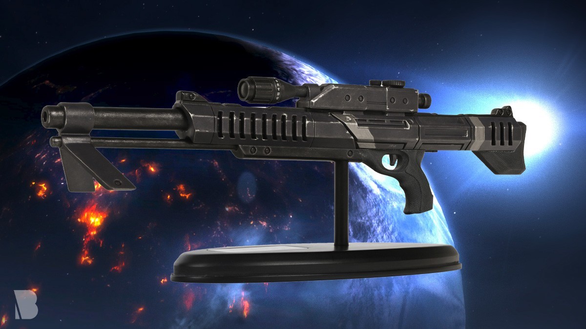 Mass Effect: Desktop M-98 Black Widow Miniature Replica Statue – New XXXX/1000