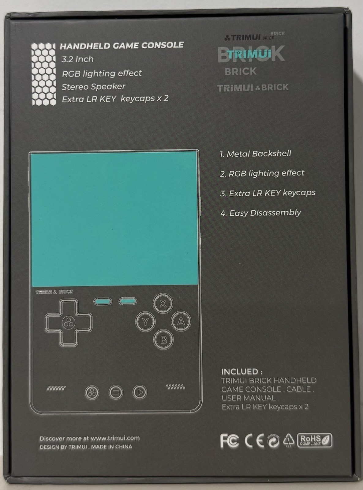 Purple TrimUI Brick Open Source Handheld Game Console – 64GB memory