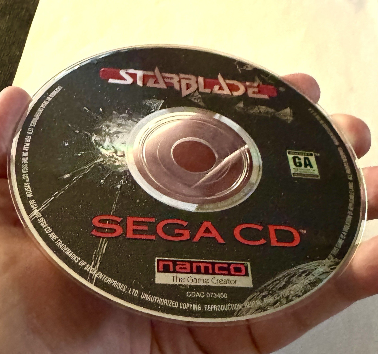 Starblade (Sega CD, 1994) CIB Complete in Box w Manual + Reg Card + Foam