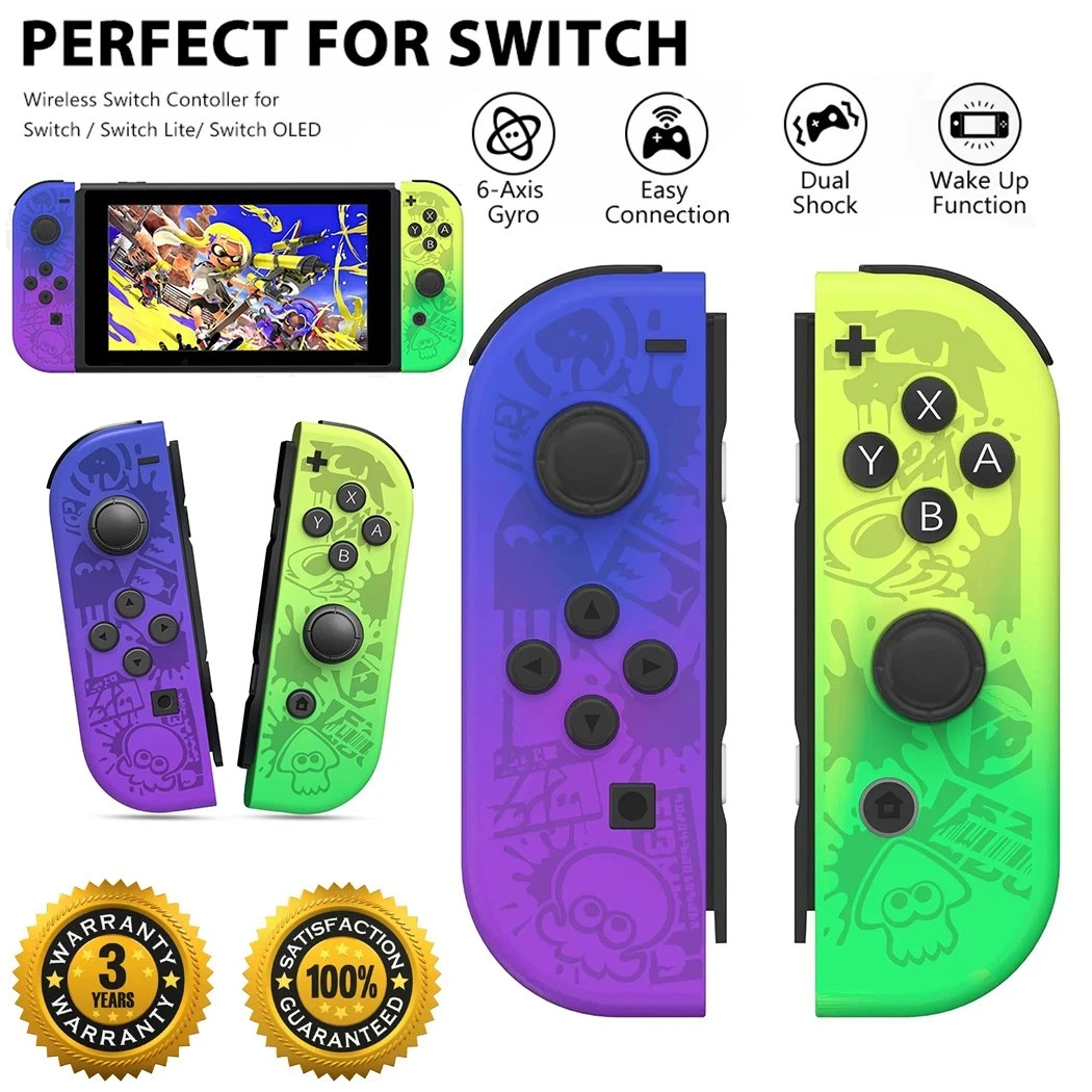 Wireless Gamepad Left & Right Game Controller For Nintendo Switch Joy-Con1-Pair