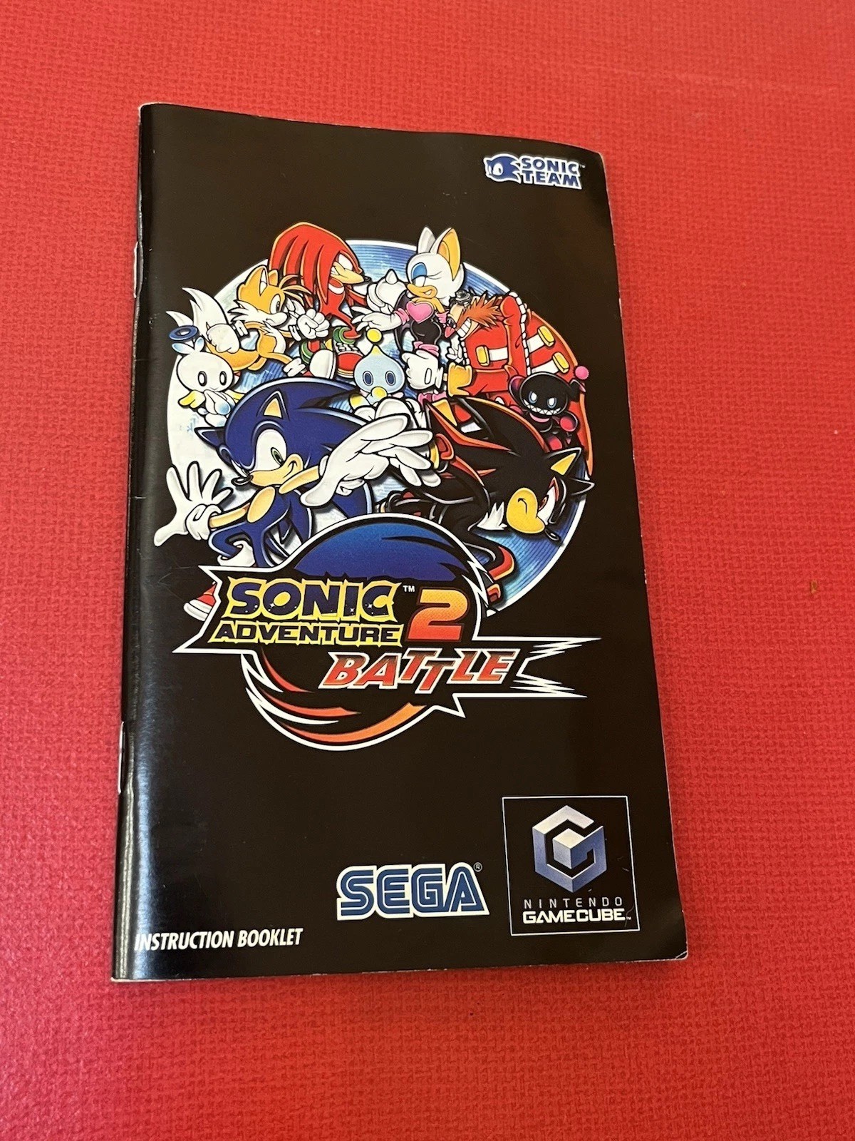 MANUAL ONLY! Sonic Adventure 2 Battle (Nintendo GameCube) English NO GAME!