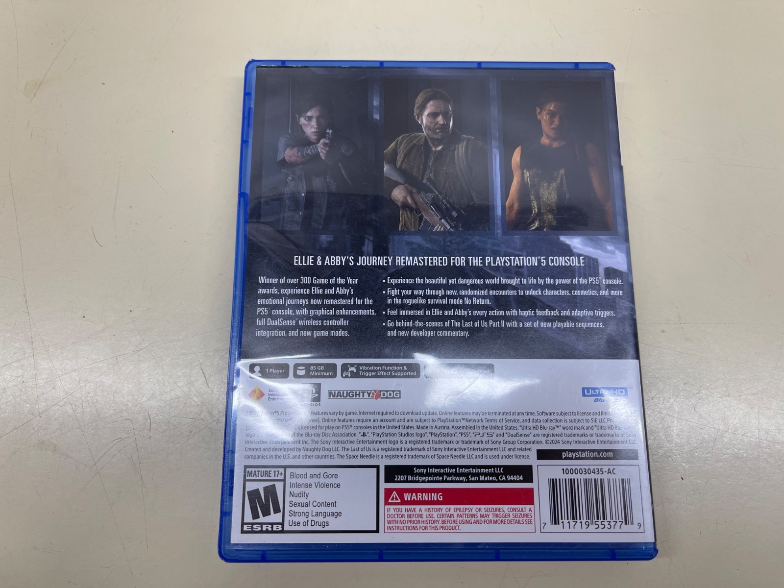 The Last of Us Part II Remastered – Sony PlayStation 5 PS5 Pre-Owned