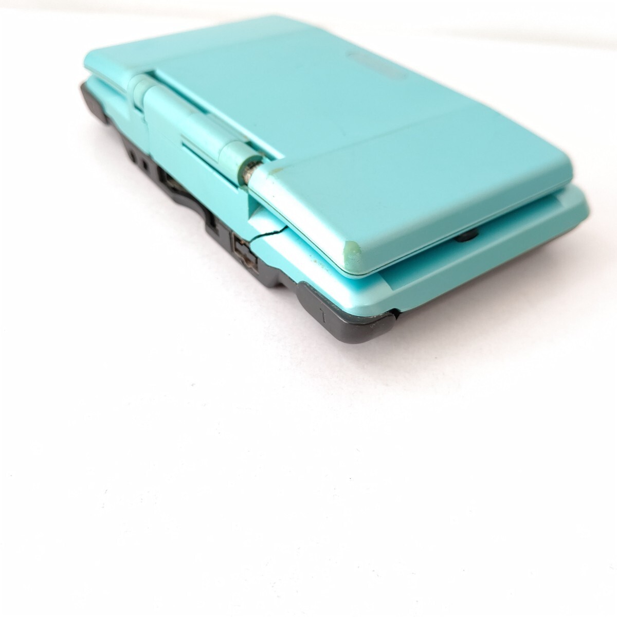 Nintendo DS Handheld Console Turquoise Blue Screen Damage Includes Only Main Uni