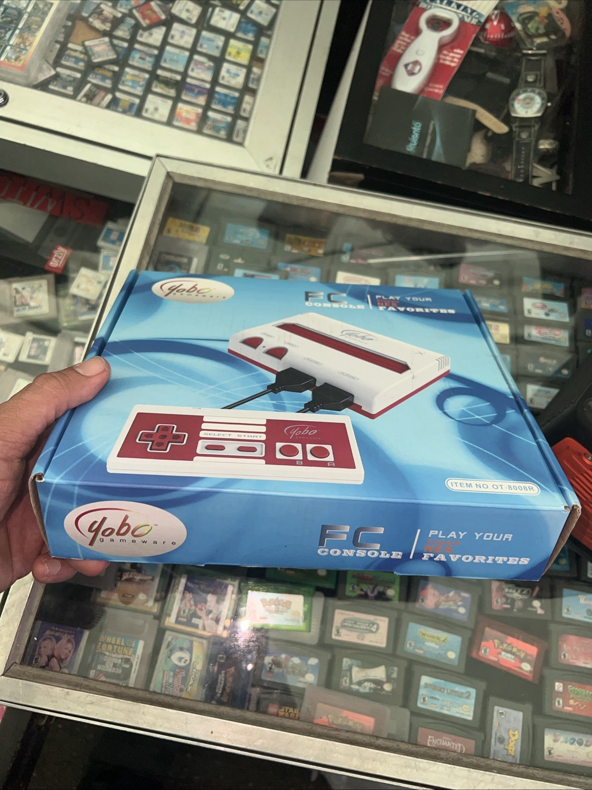 Brand New Red & White Yobo Fc Game Console play Your NES 8 Bit Nintendo Games !