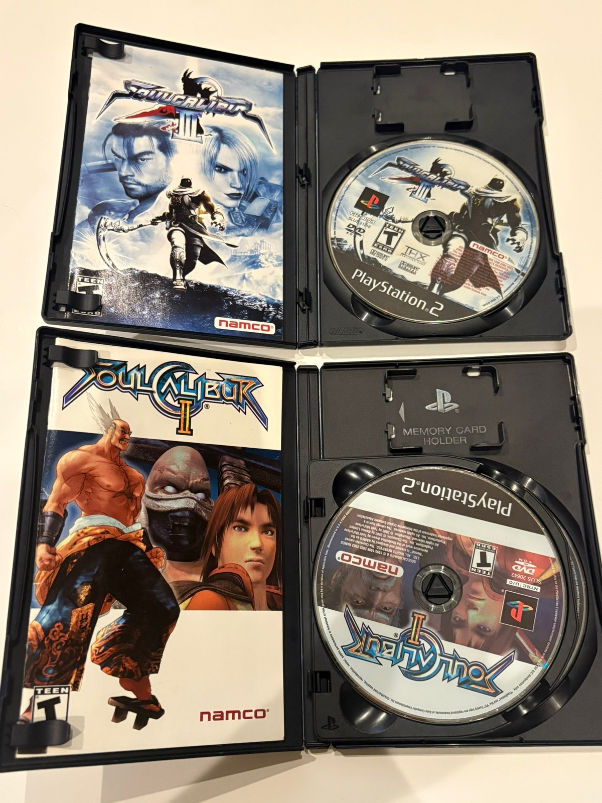 Soul Calibur 2 And 3 Sony PlayStation 2 Black Label ~ Bundle Lot Of 2 PS2 Games