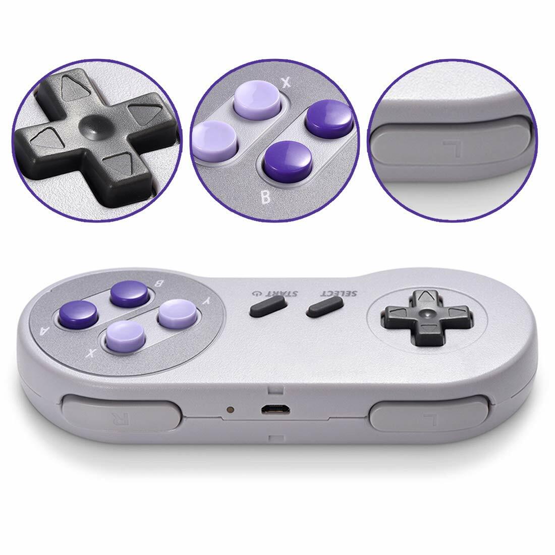 For PC MAC Raspberry Pi Window Retropie Wireless SNES Controller USB Receiver