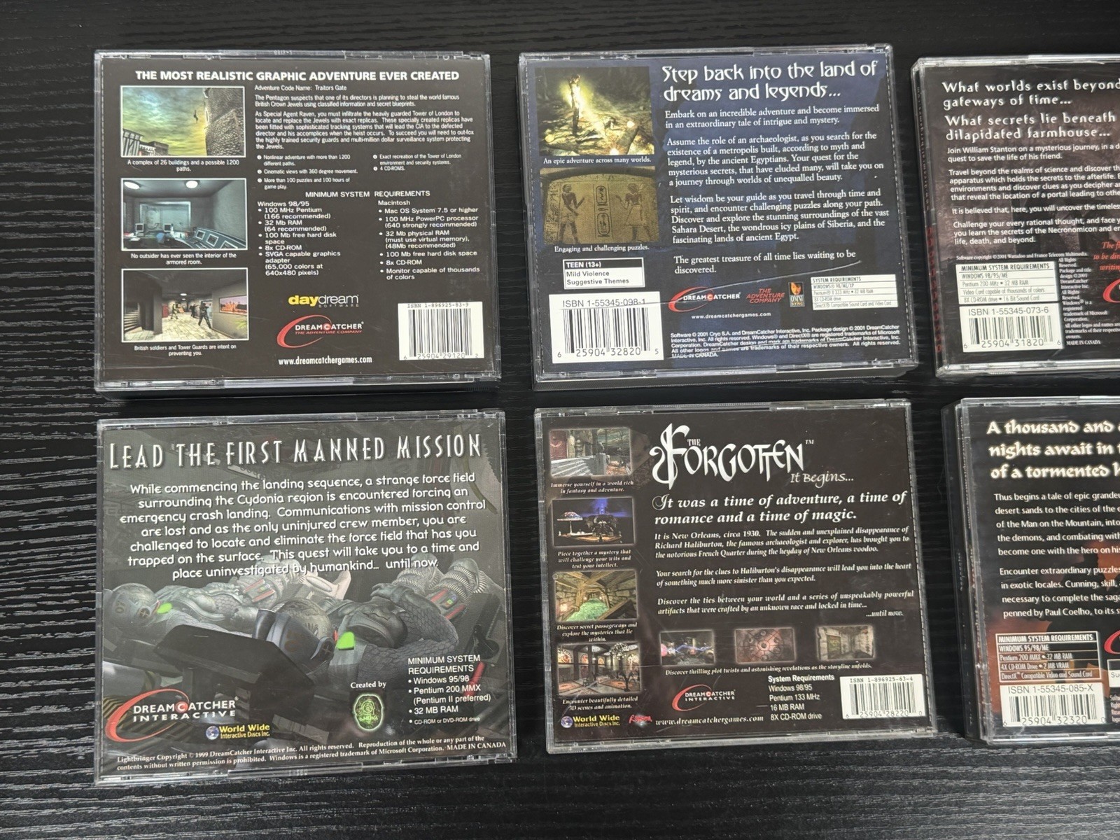 Dreamcatcher Interactive Early 2000s 6 PC Games (Atlantis II, Lightbringer . . .