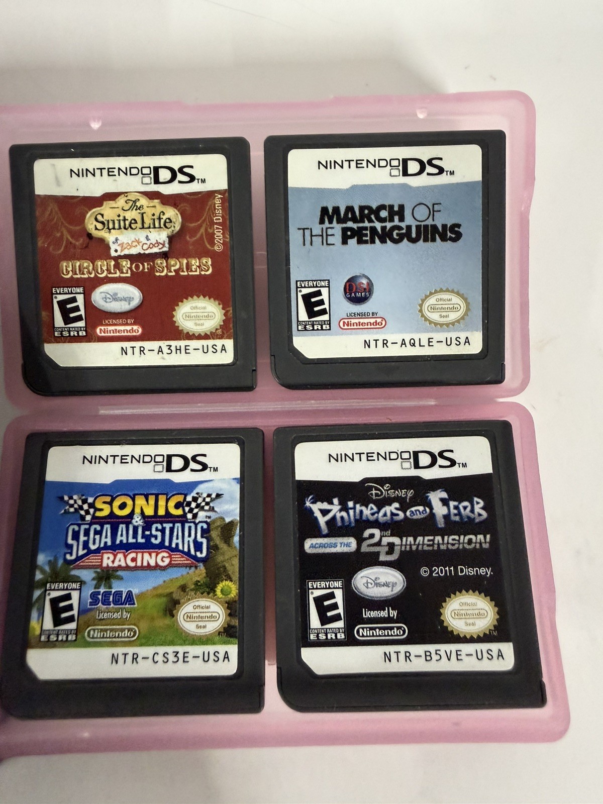 Nintendo DS Lite USG-001 Red & Black Console Bundle *Read Description*