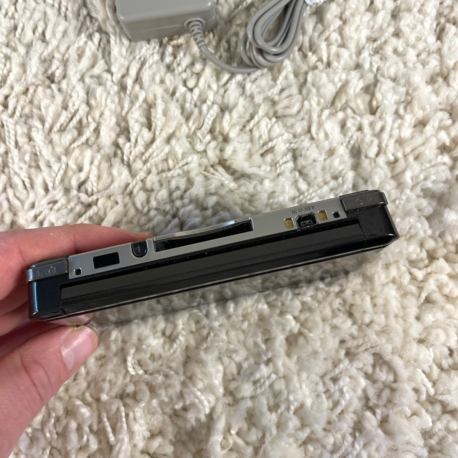 Nintendo 3DS Cosmo Black Handheld Console System CTR-001 Tested