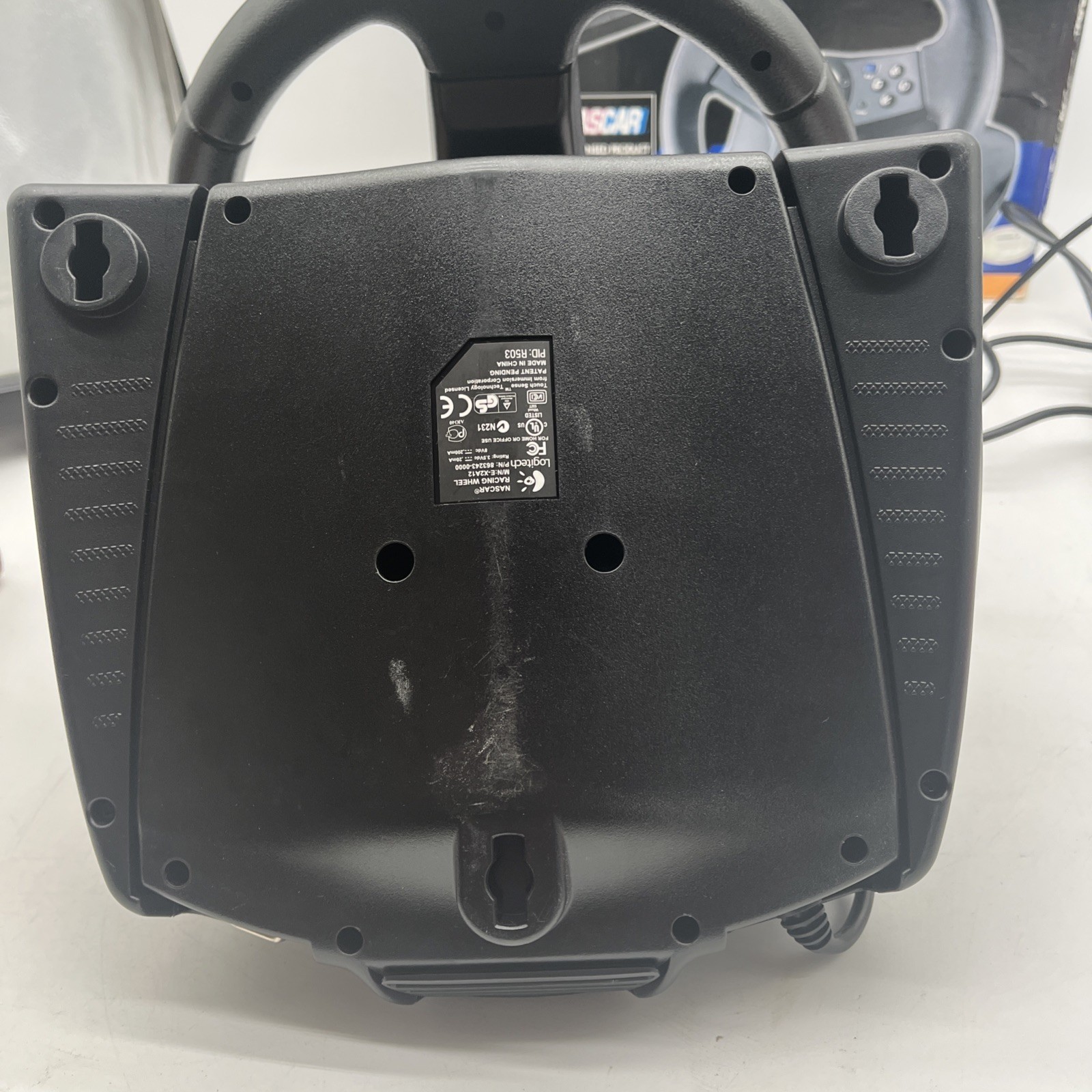 Logitech Nascar Racing Steering Wheel & Pedals for PS2 Playstation 2 Tested Read