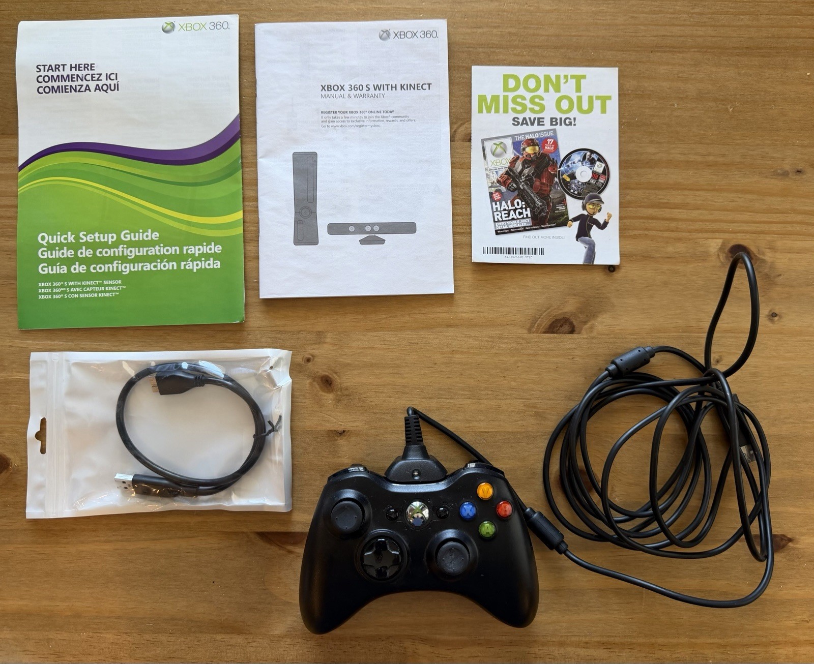 Microsoft Xbox 360 Kinect 4GB Black Game Console Open Box