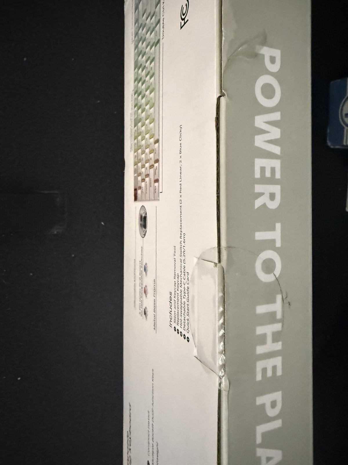 Gamestop 80% TKL Hot Swappable Brown Switch Mechanical Gaming Keyboard WHITE-NIB