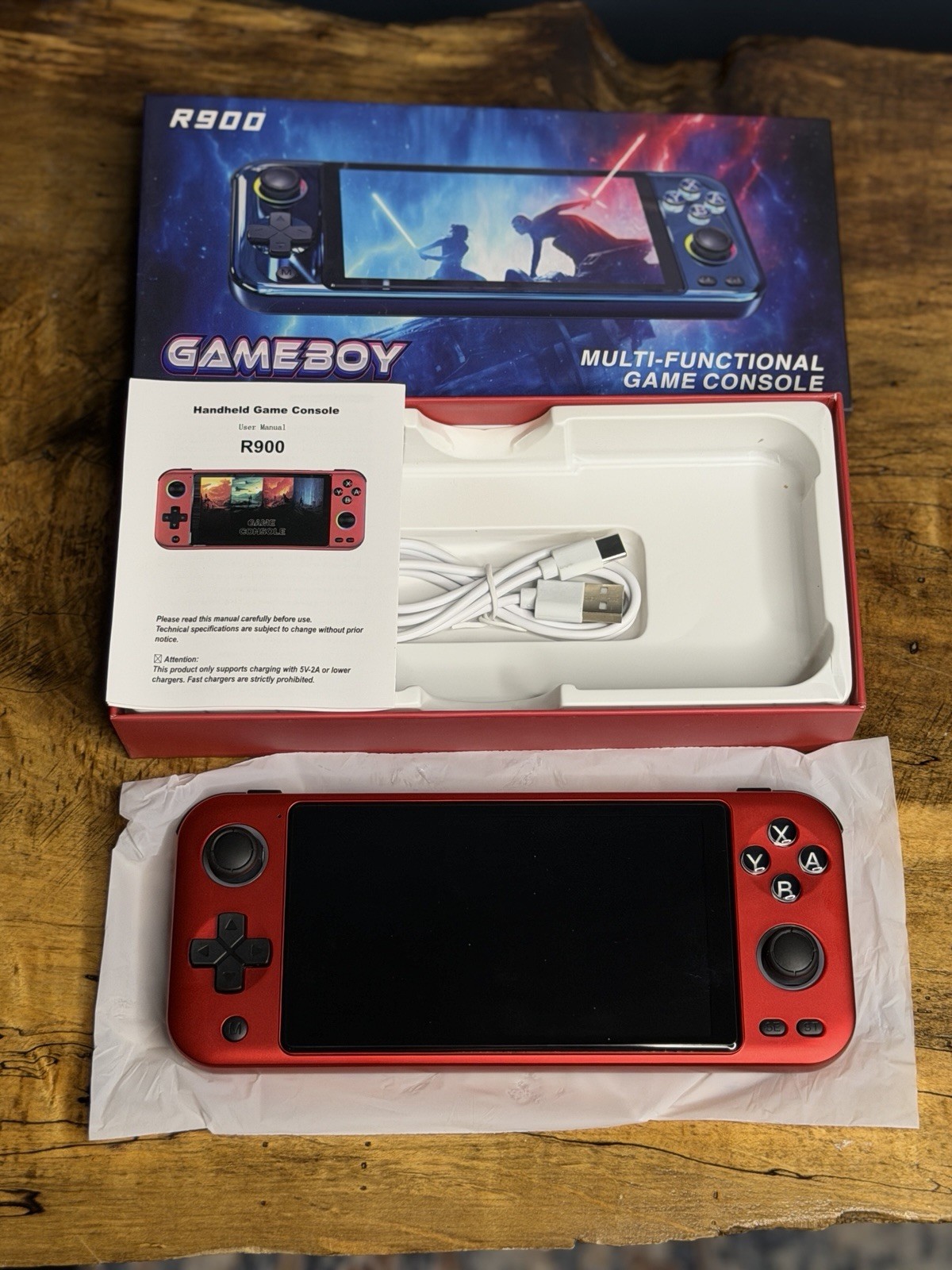 R900 Retro Handheld Game Console 15,000 Games Linux 64GB Tested Complete Box