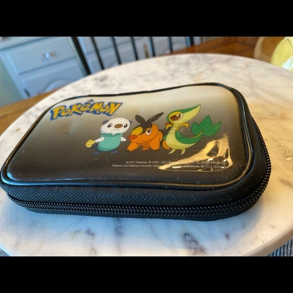 Pokemon Black and White Soft Zip Travel Case Nintendo DS 2011 Oshawott Snivy …