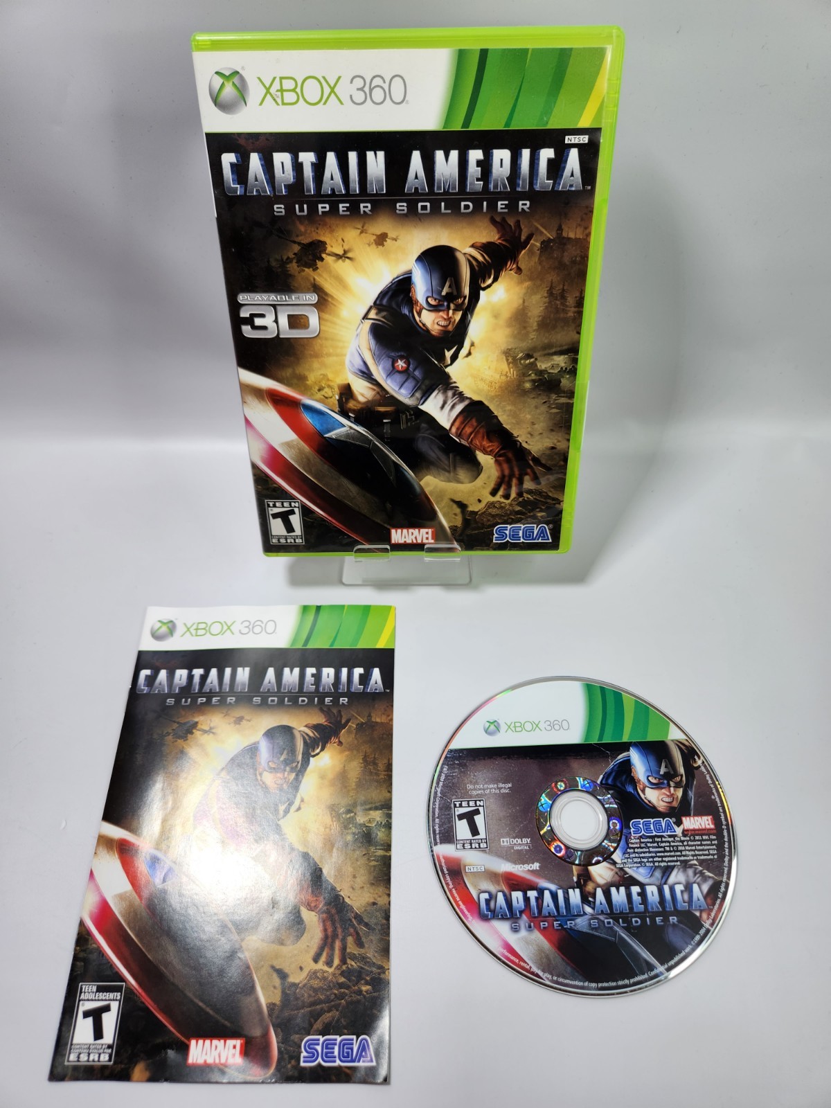 Captain America: Super Soldier – Microsoft Xbox 360 – Complete In Box CIB – Read