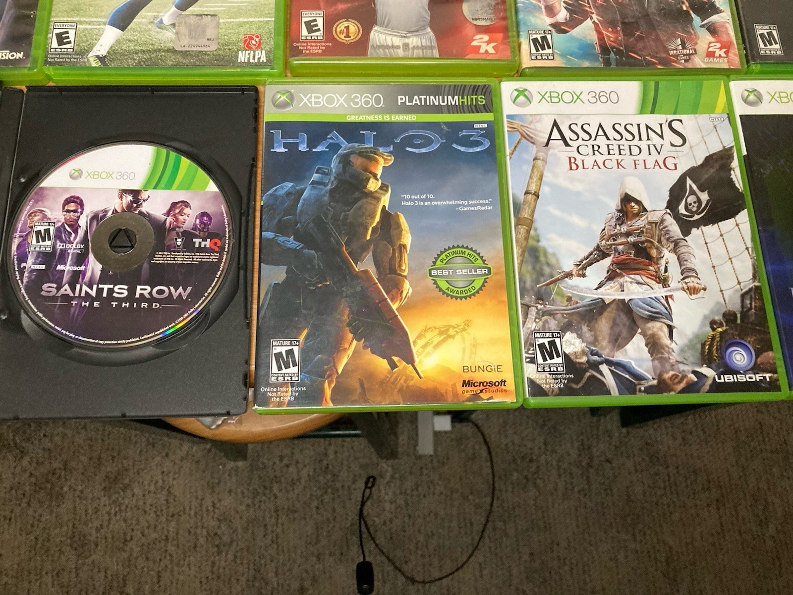 Lot Of 15 Xbox 360 Video Games Tested And Working, Only 4 Complete With Manual !