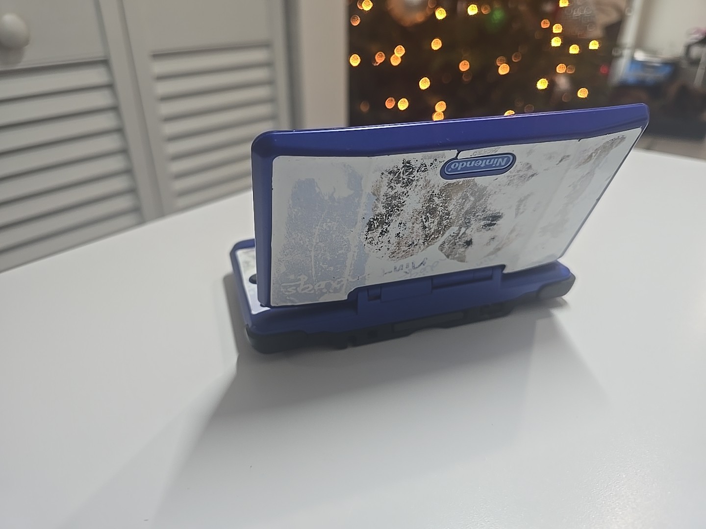 Nintendo NTR001 Nintendo DS Blue Console With 10 Games Tested And Working AS IS