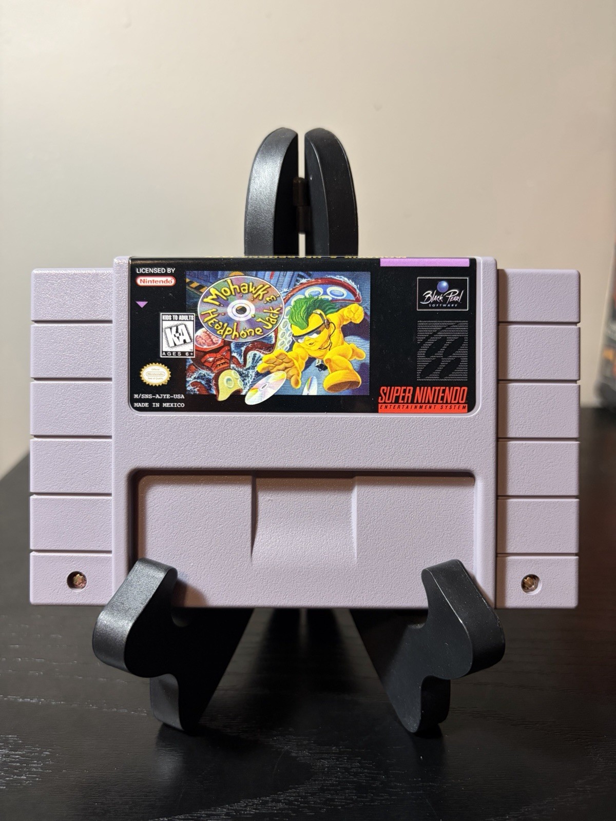 Mohawk & Headphone Jack Super Nintendo Authentic Tested & Working Rare 1997