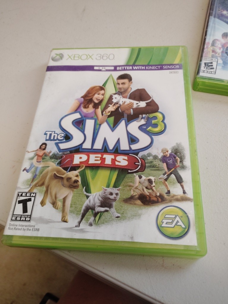 The Sims 3: Pets (Microsoft Xbox 360, 2011) UNTESTED(Better with Kinect Sensor)