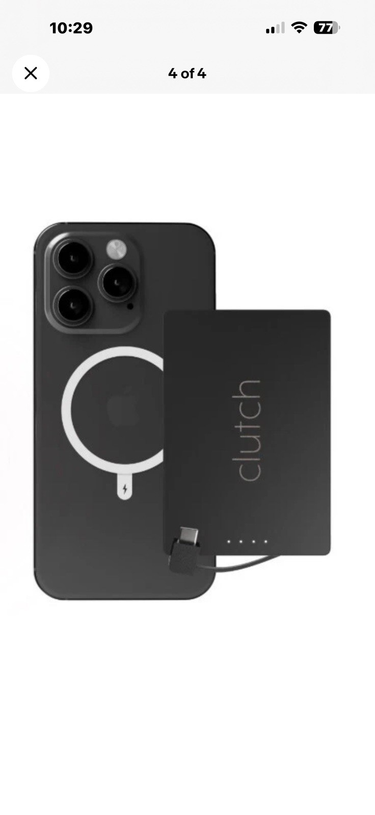 2 CLUTCH PRO Lightning Magnetic Portable Charger 3300 & 5000mAh Powerbank