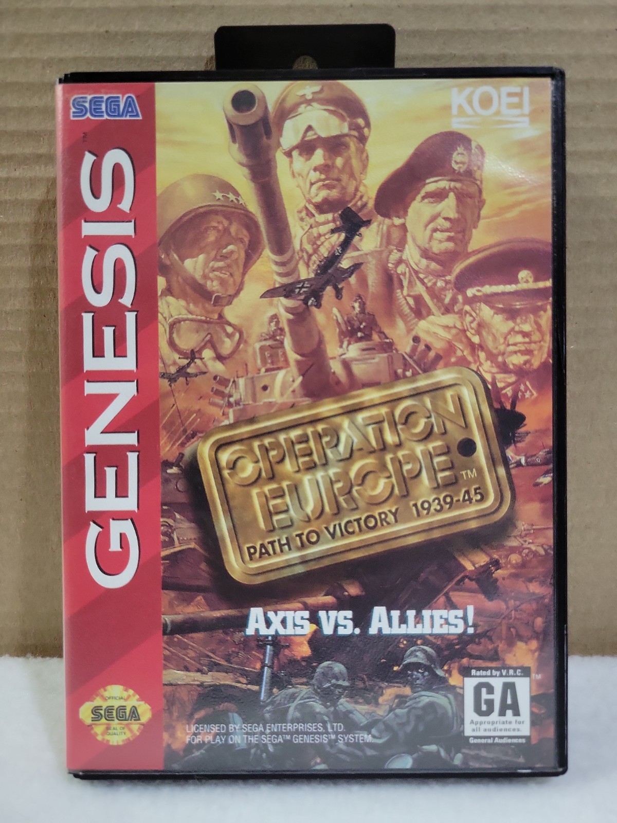 Operation Europe: Path to Victory 1939-45 (Sega Genesis, 1994) Complete