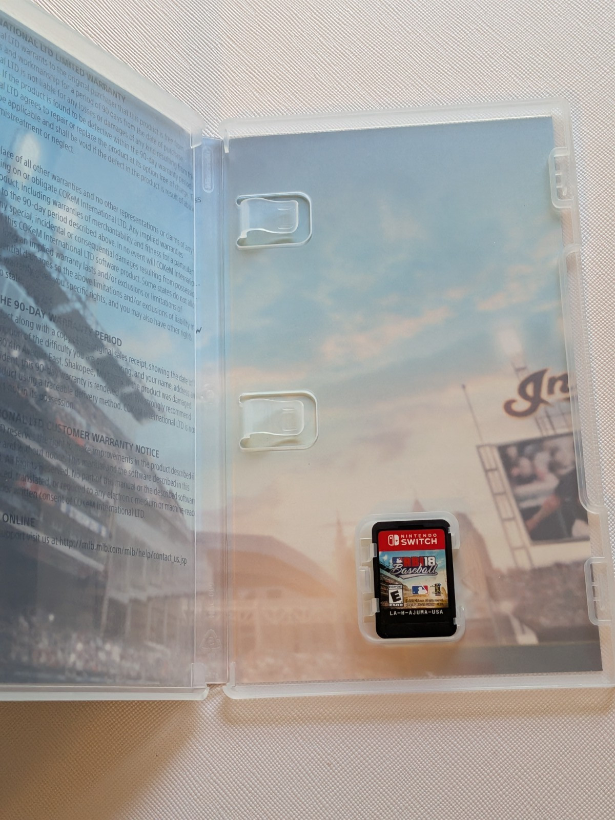 R.B.I. Baseball 18 (Nintendo Switch, 2018) RBI – Bends on artwork – Tested