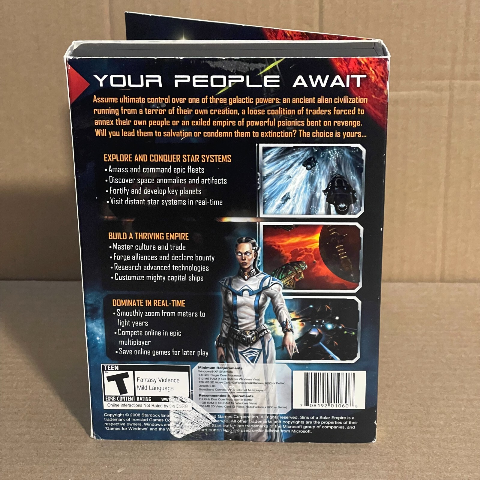 Sins of a Solar Empire (PC, 2008) Complete