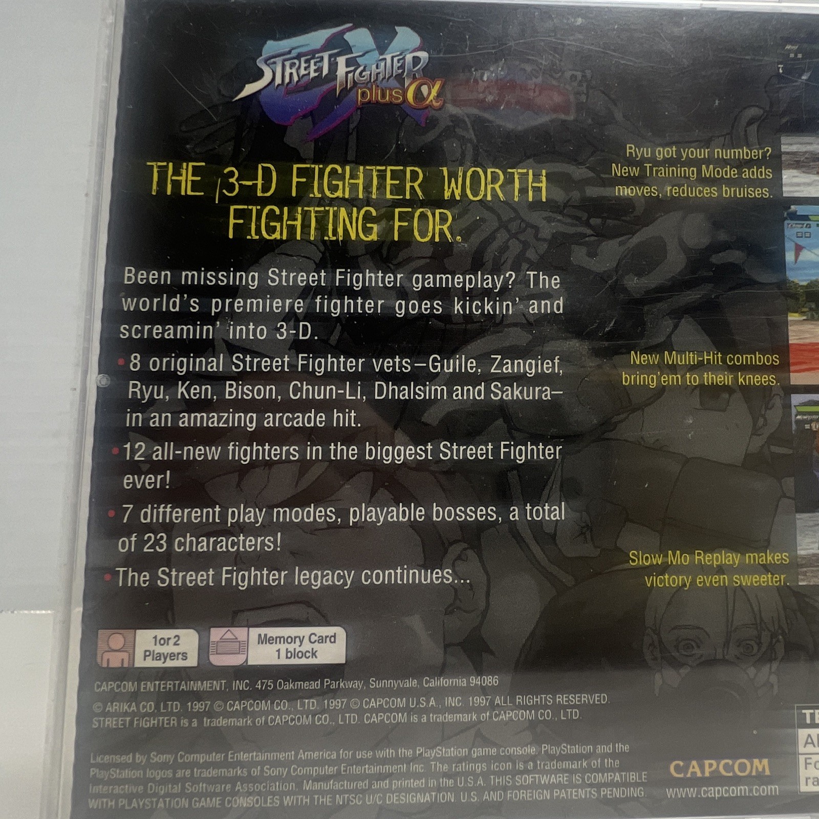 Capcom Street Fighter EX Plus Alpha PS1 1997 NTSC-U/C T Fighting Multiplayer