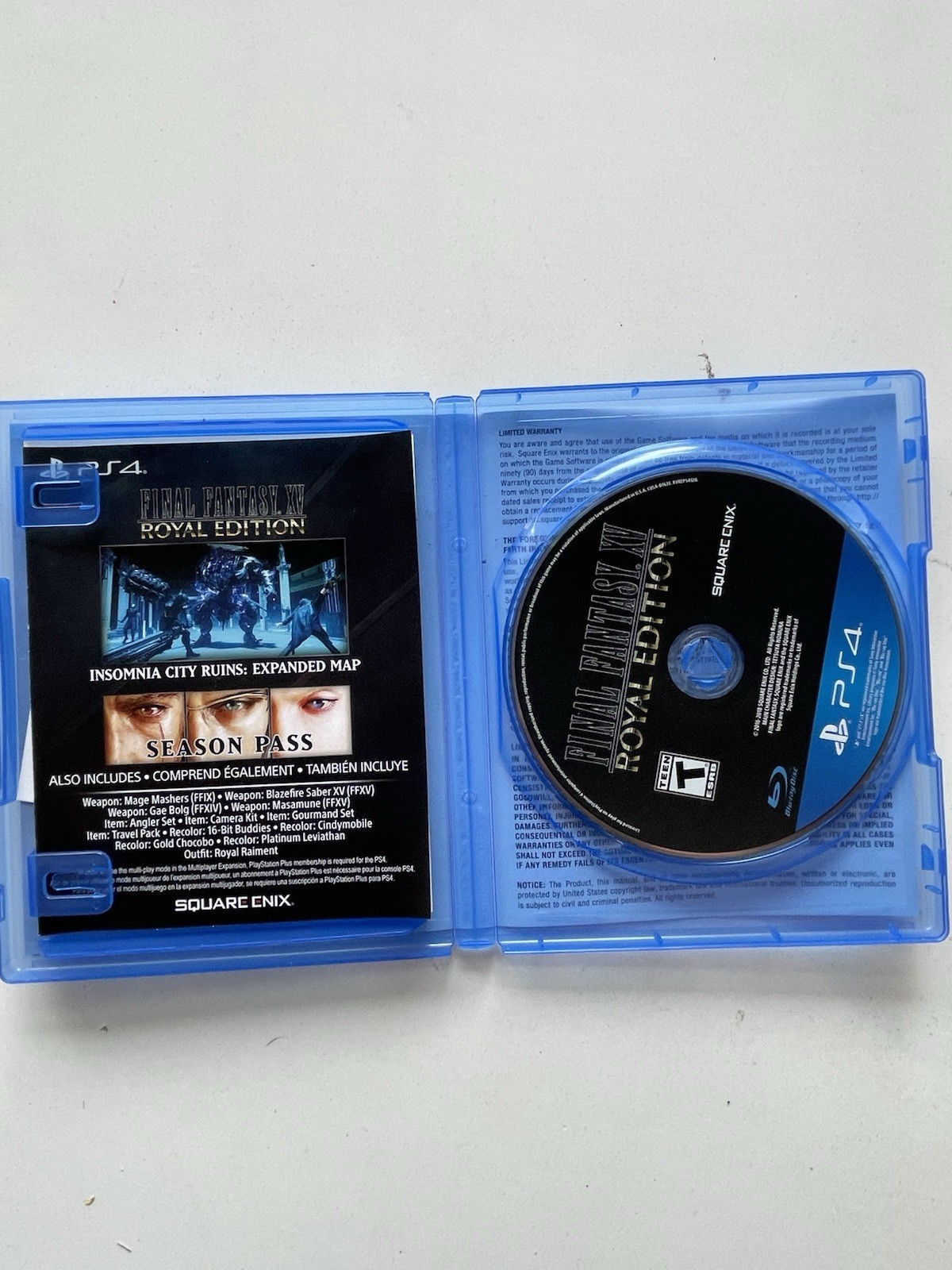 Final Fantasy XV Royal Edition PS4 PlayStation 4 Complete Square Enix Game