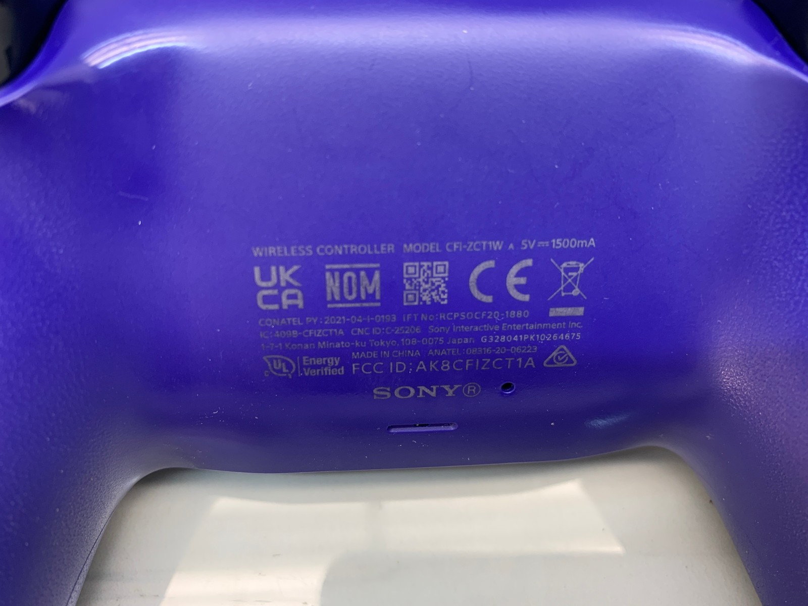 Sony PlayStation 5 PS5 DualSense Wireless Controller CFI-ZCT1W Galactic Purple