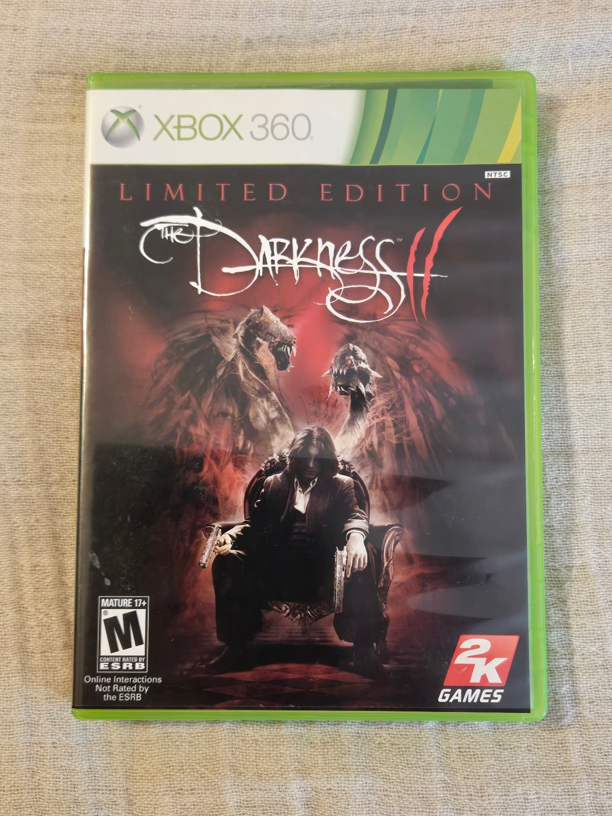 The Darkness II Limited Edition, Xbox 360. Manual, poster, 2 inserts w/ codes