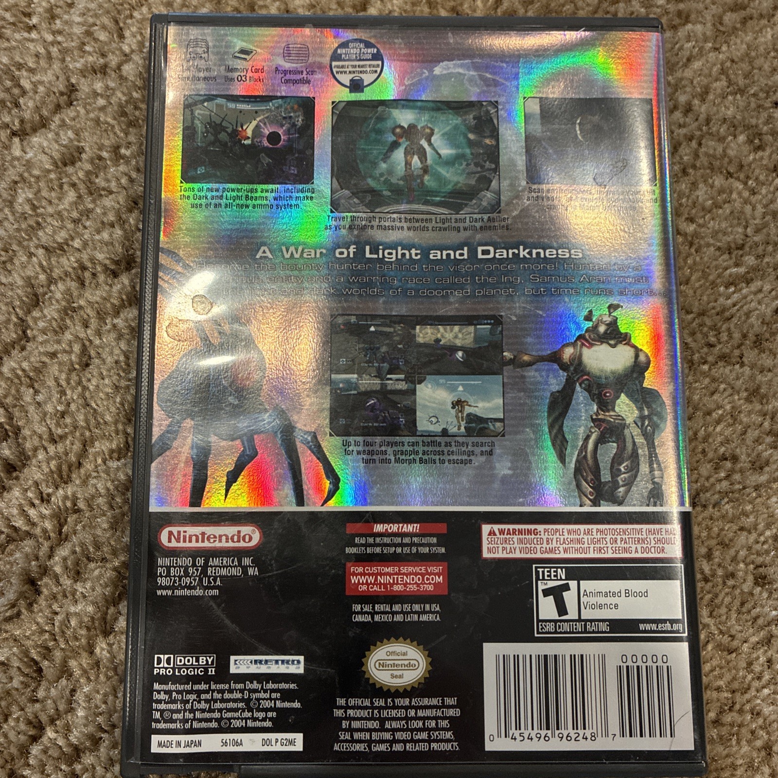Metroid Prime 2: Echoes Nintendo GameCube Complete In Box CIB