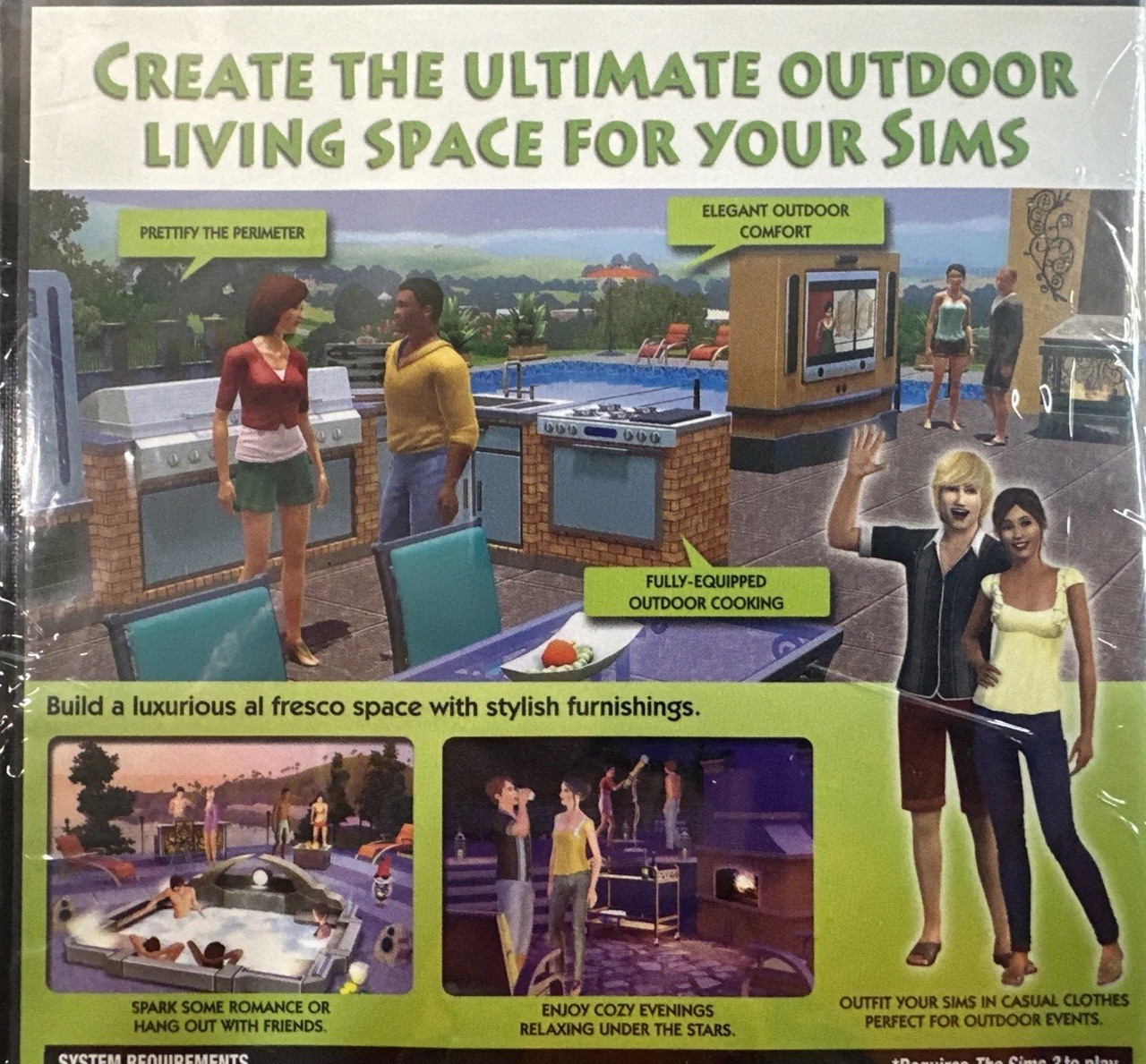 THE SIMS 3 – Outdoor Living Stuff Expansion Pack – PC DVD ROM