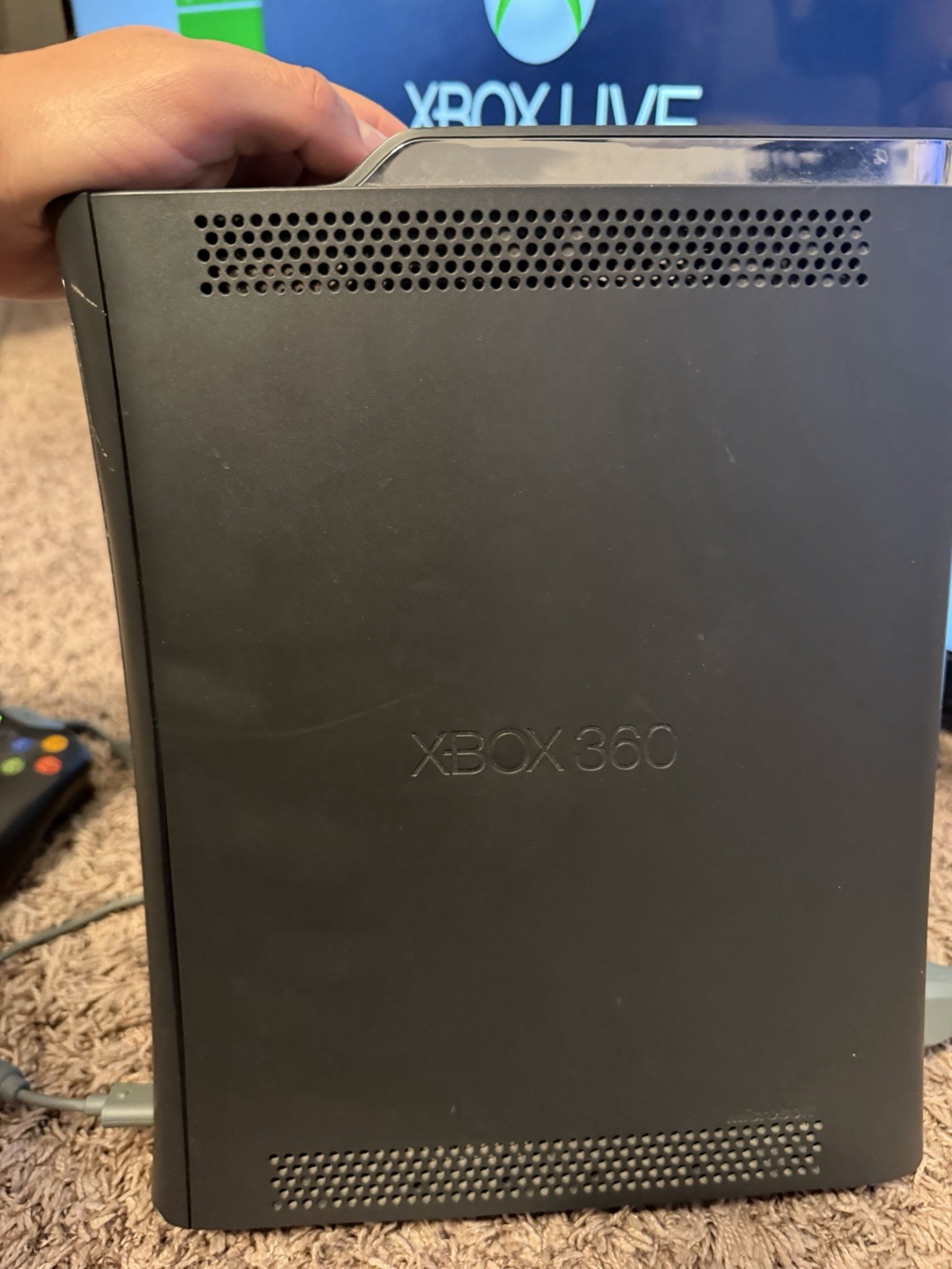 Microsoft Xbox 360 120GB Black Home Console with Controllers & Wi-Fi Capability