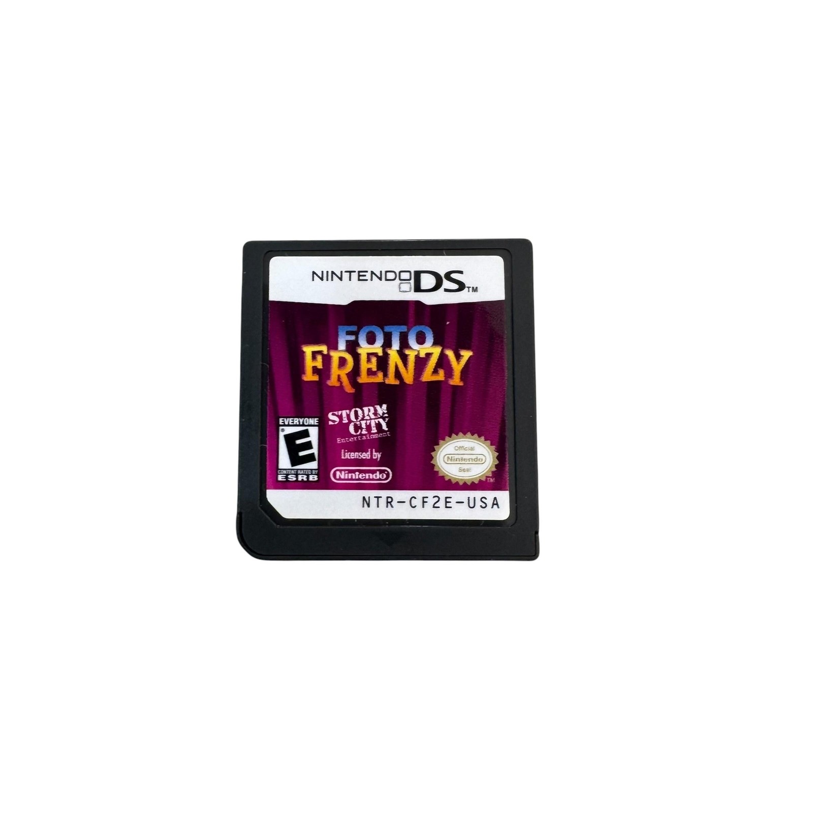 Foto Frenzy Nintendo DS Video Game E Storm City NTSC Puzzle Kids Black Cart Only
