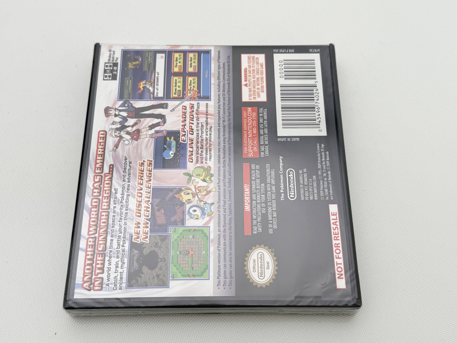 New! Pokemon Platinum Version Big Box Walmart Bonus Bundle Version w/Figure