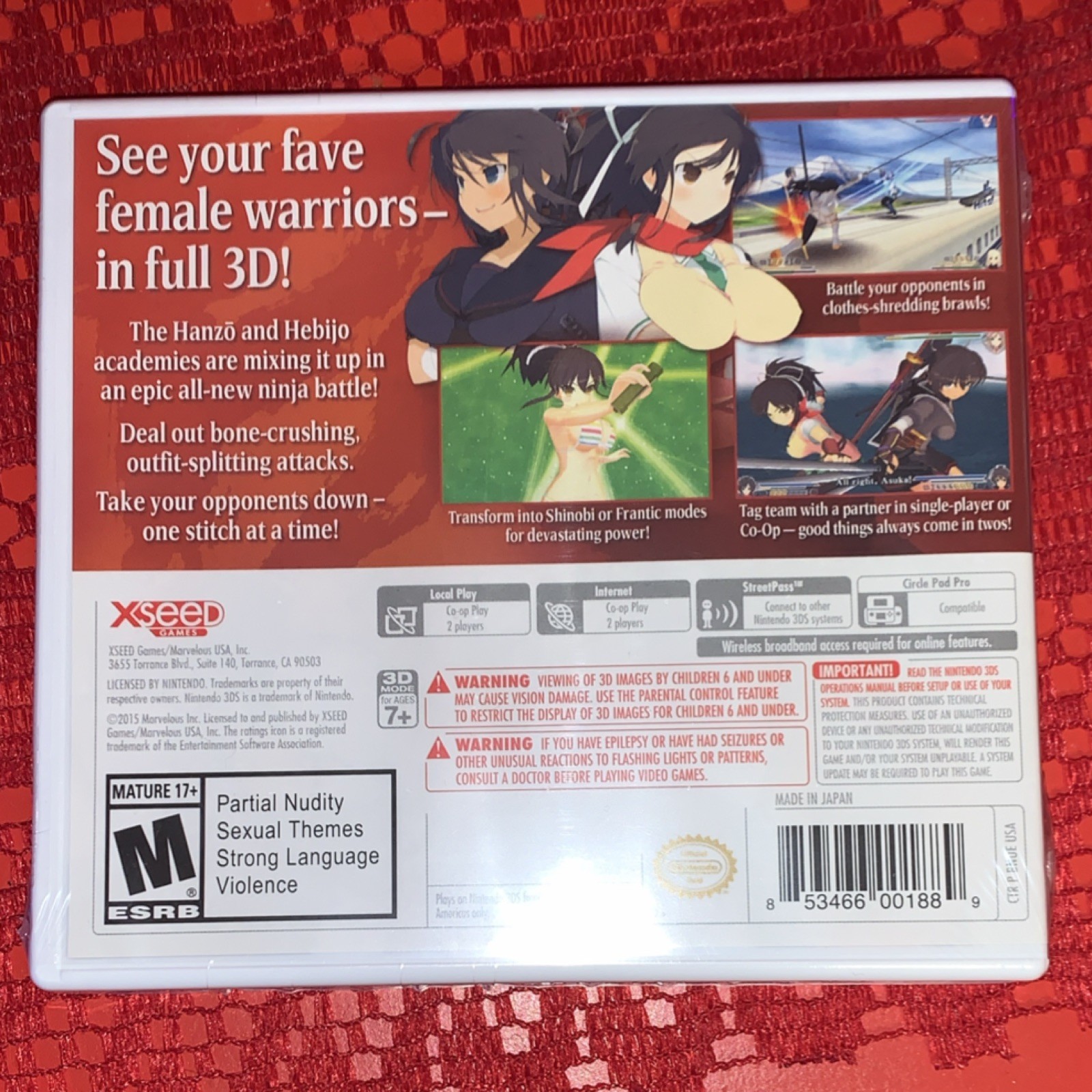 SEALED Senran Kagura 2: Deep Crimson Bonus Edition + Soundtrack