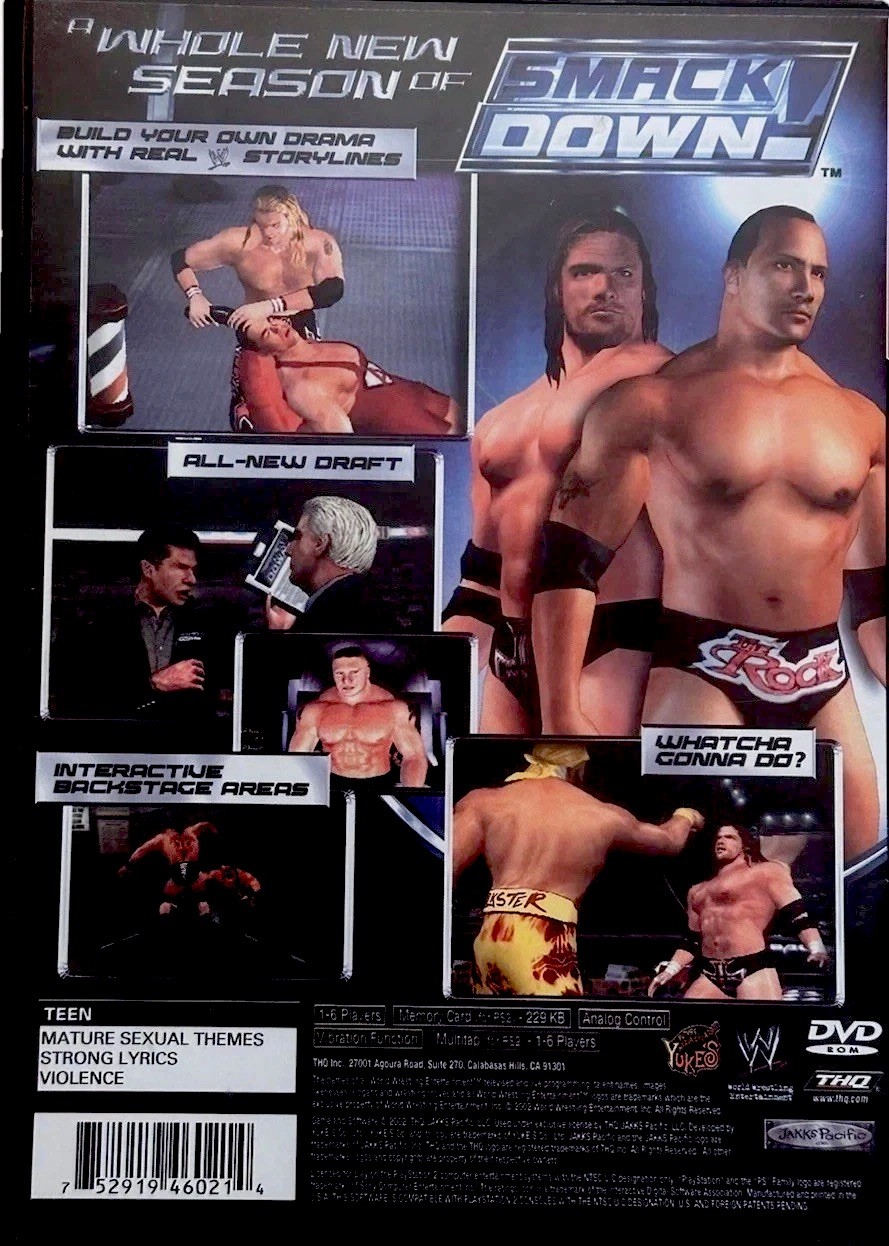 2003 WWE Smackdown Shut Your Mouth – Sony Playstation 2 PS2 Complete