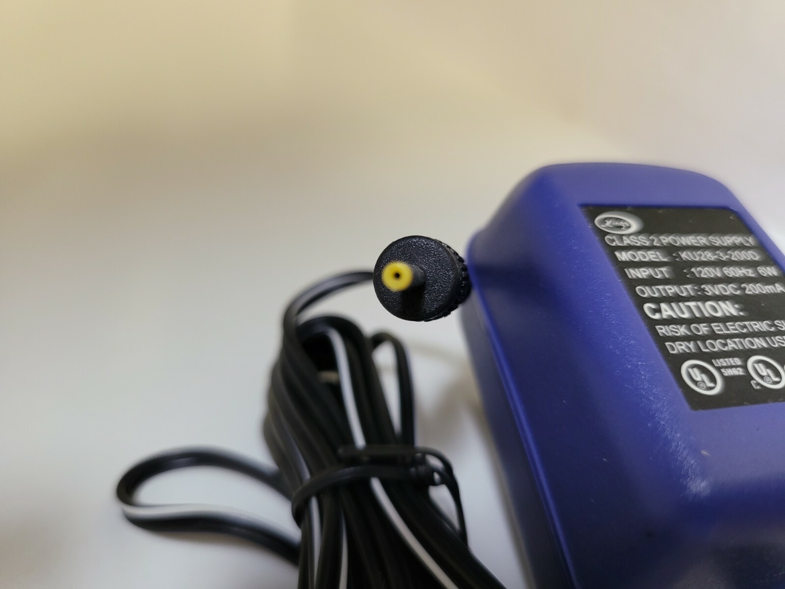 Purple/indigo 3VDC 200 mA AC Power Adapter for the NEO GEO Pocket Color #S26