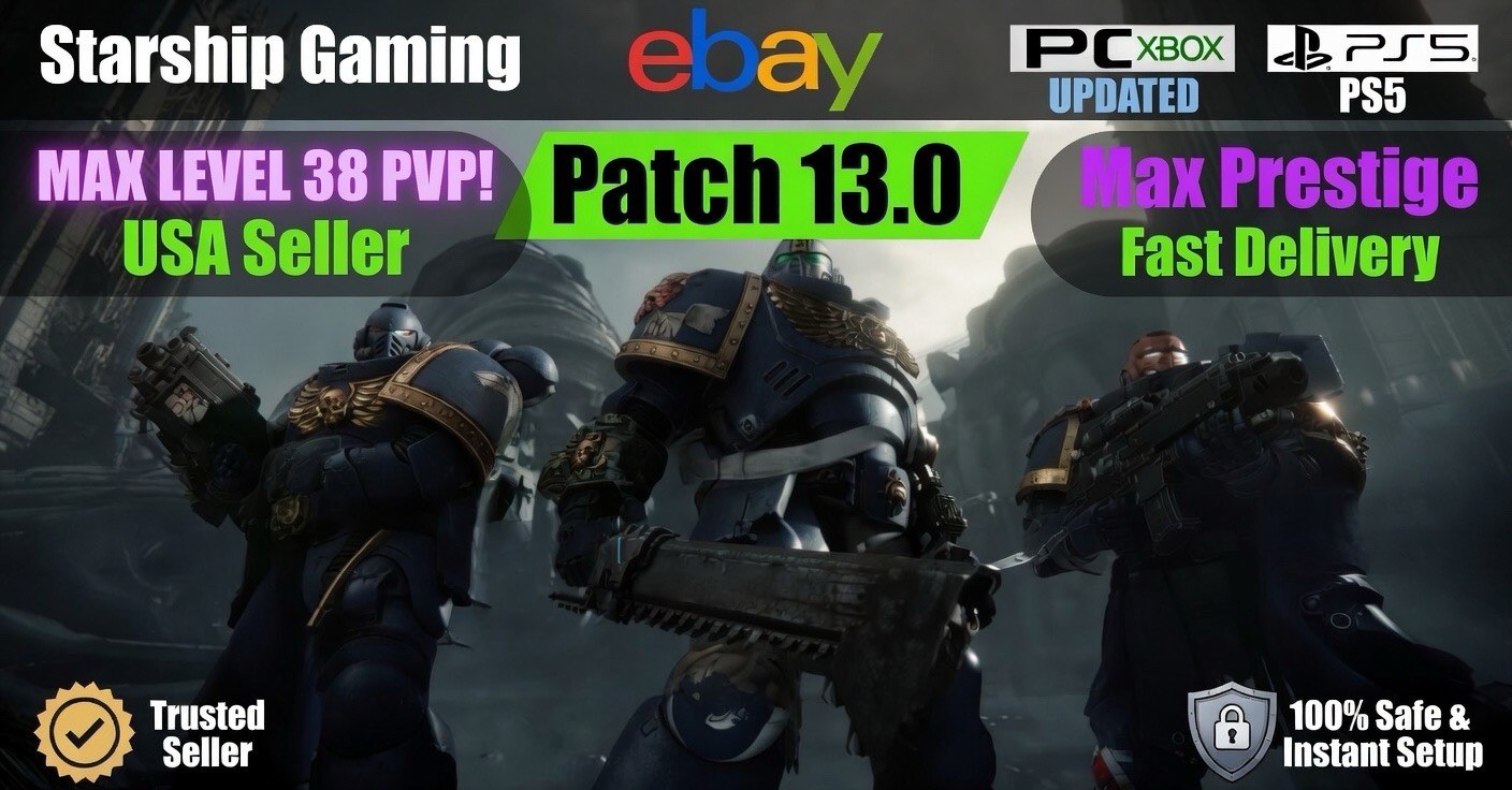 ⚔️ Space Marine 2 Unlock ALL MAX PRESTIGE TU13 UPDATE XboxPC/PS Warhammer 40K🔥