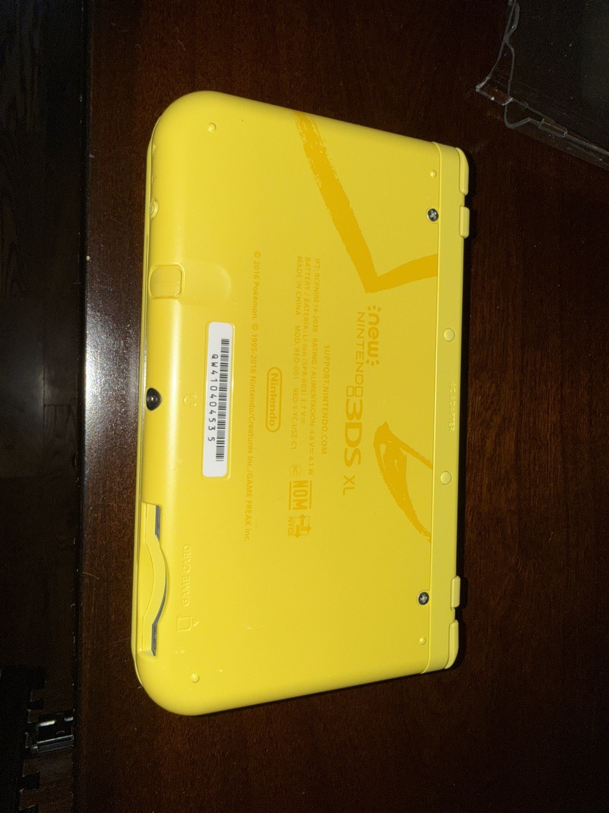 Nintendo 3DS XL Pikachu Yellow Limited Edition Handheld Console