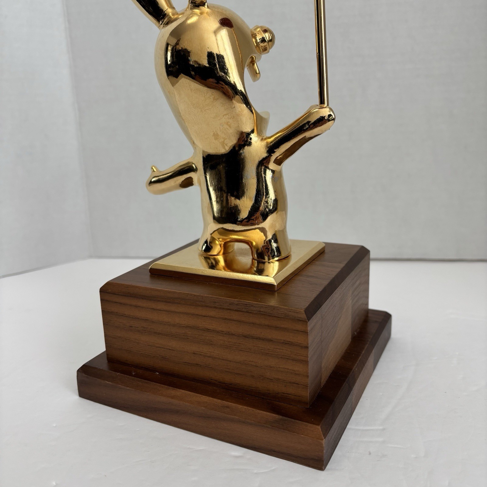 Ubisoft Employee 5 Year Award Raving Rabbids Gold Video Game Statue