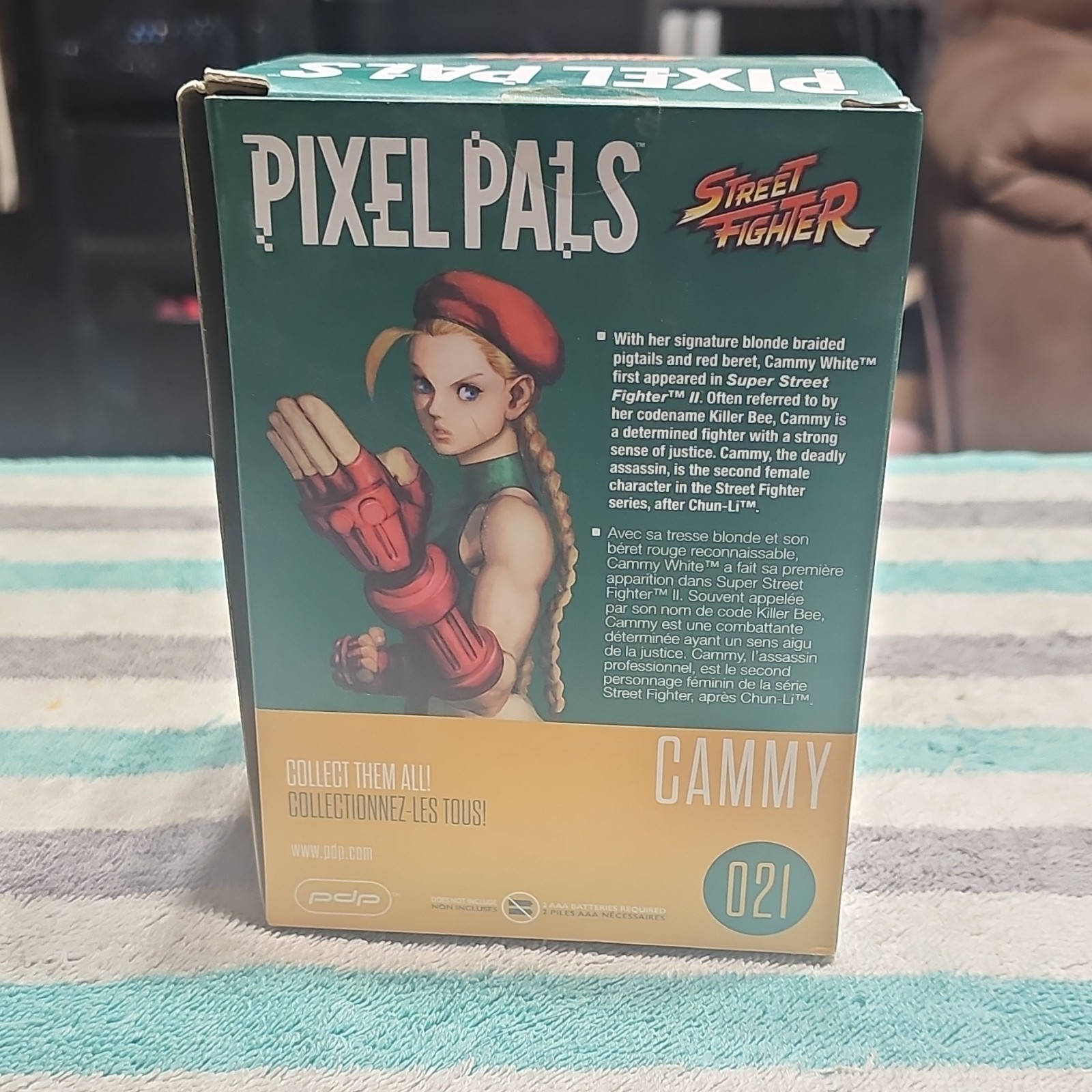 PDP Pixel Pals Light Up Cammy Lamp Street Fighter 021 Boxed 2017