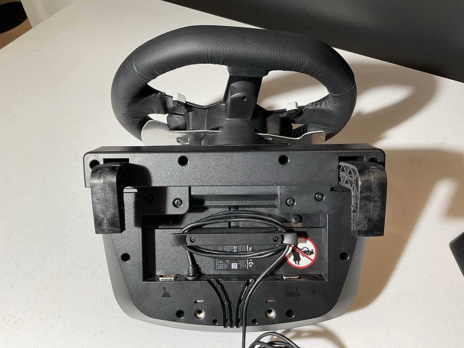 Logitech G G923 USB Steering Wheel + Pedals PC, Xbox – Black Excellent Condition