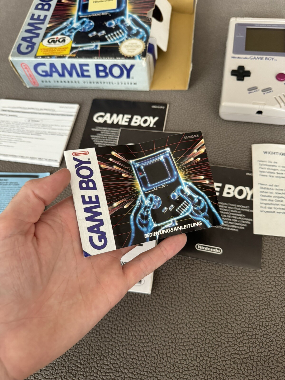 NINTENDO GAME BOY CLASSIC 1989 – 1a EDIZIONE! – GIG ITALIA IMPORT GER – COMPLETO